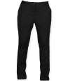 FR622 Front Row Ladies Stretch Chino Trousers Black colour image